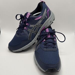 Asics Gel-Venture 8 Athletic Training Shoe Womens Size 9.5 Hiking Trail Blue EUC